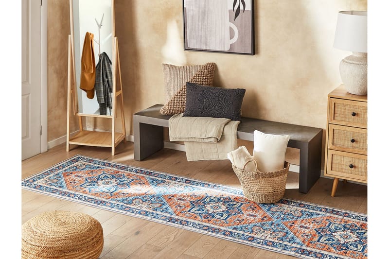 Ritapuram Ryamatta 80x300 cm - Blå - Textilier & mattor - Mattor - Modern matta - Ryamattor