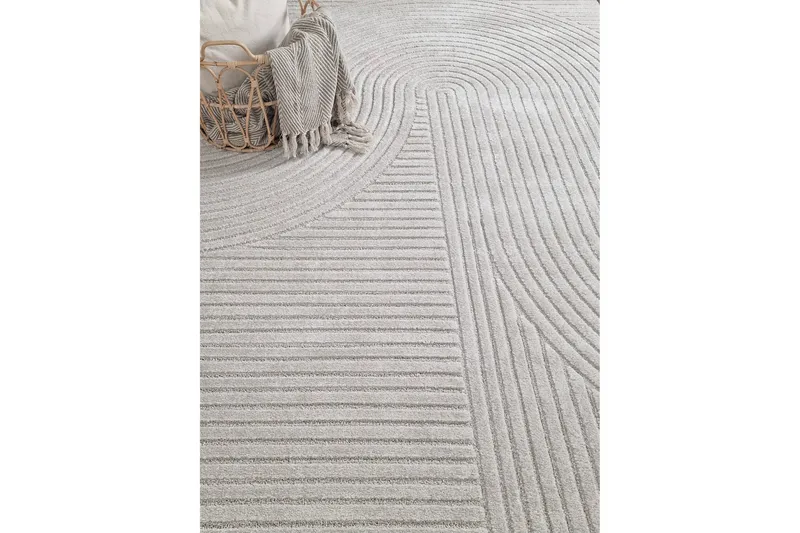 Bella Wiltonmatta 160x230 cm Rektangulär - Linne - Textilier & mattor - Mattor - Modern matta - Friezemattor