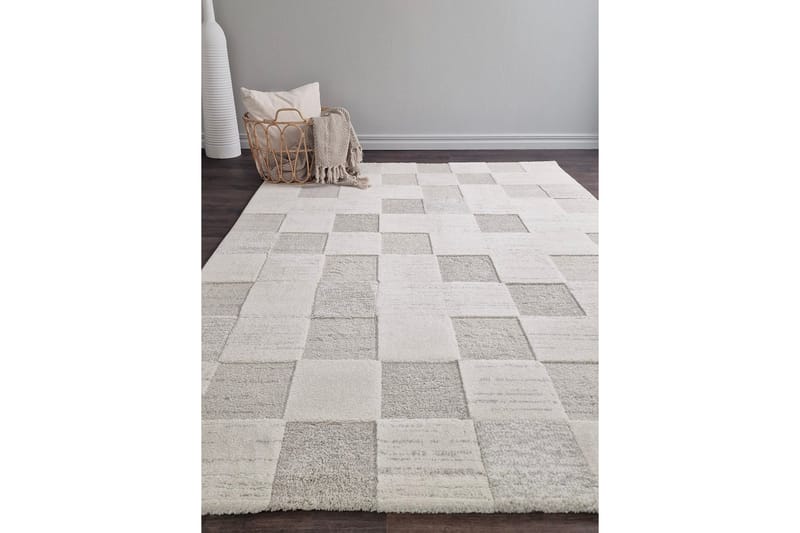 Bella Wiltonmatta 200x290 cm Rektangulär - Grå/Vit - Textilier & mattor - Mattor - Modern matta - Friezemattor