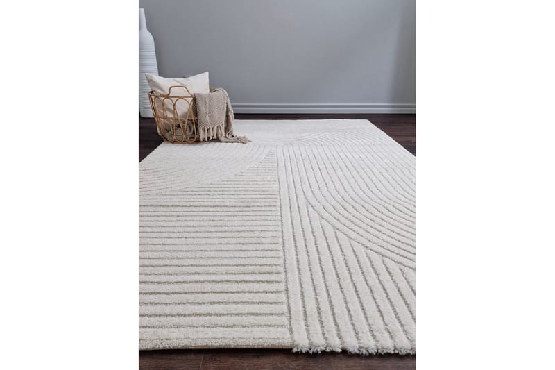 Bella Wiltonmatta 200x290 cm Rektangulär - Vit - Textilier & mattor - Mattor - Modern matta - Friezemattor