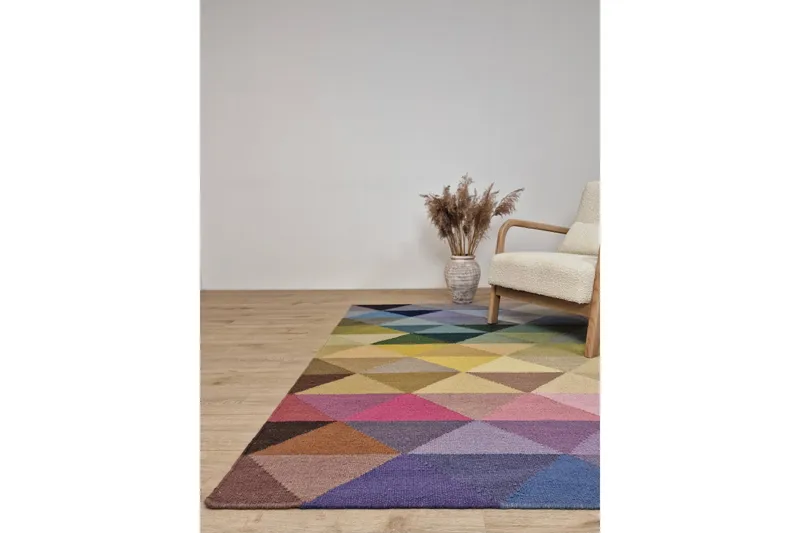 Riviera Ullmatta 140x200 cm Rektangulär - Flerfärgad - Textilier & mattor - Mattor - Modern matta - Ullmattor