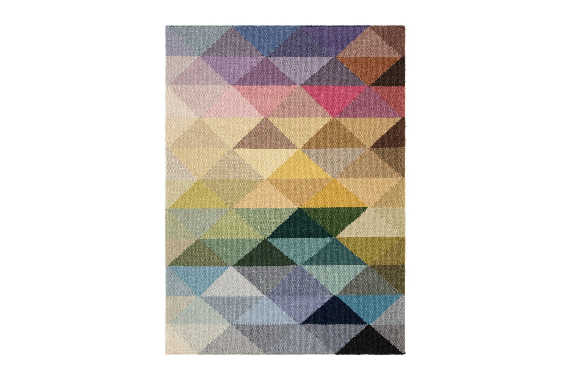 riviera ullmatta 160x230 cm rektangulär - flerfärgad