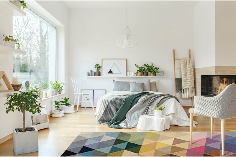 Riviera Ullmatta 240x340 cm Rektangulär - Flerfärgad - Textilier & mattor - Mattor - Modern matta - Ullmattor