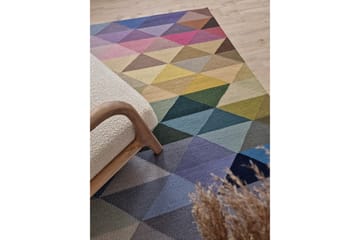 Riviera Ullmatta 80x240 cm Oval - Flerfärgad - Textilier & mattor - Mattor - Modern matta - Ullmattor