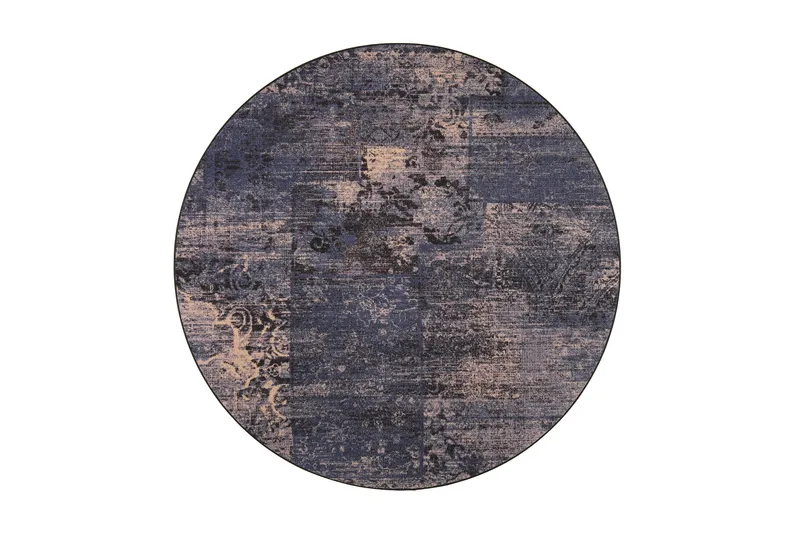 Rustiikki Matta Rund 200 cm Blåvintage, Vm Carpet