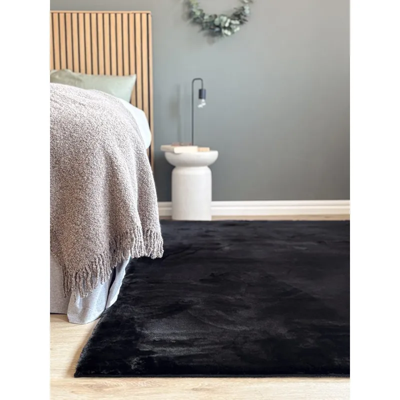 Ryamatta Heaven - 160x230 cm, Svart - Textilier & mattor - Mattor - Modern matta - Ryamattor