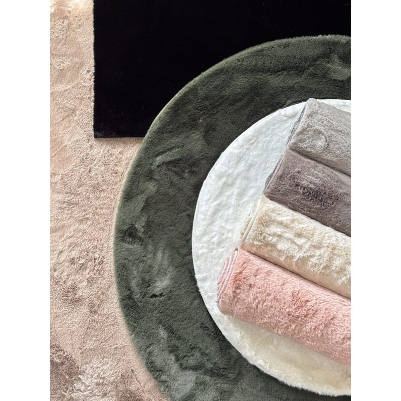 Ryamatta Heaven Rund - 200x200 cm, Grön - Textilier & mattor - Mattor - Modern matta - Ryamattor