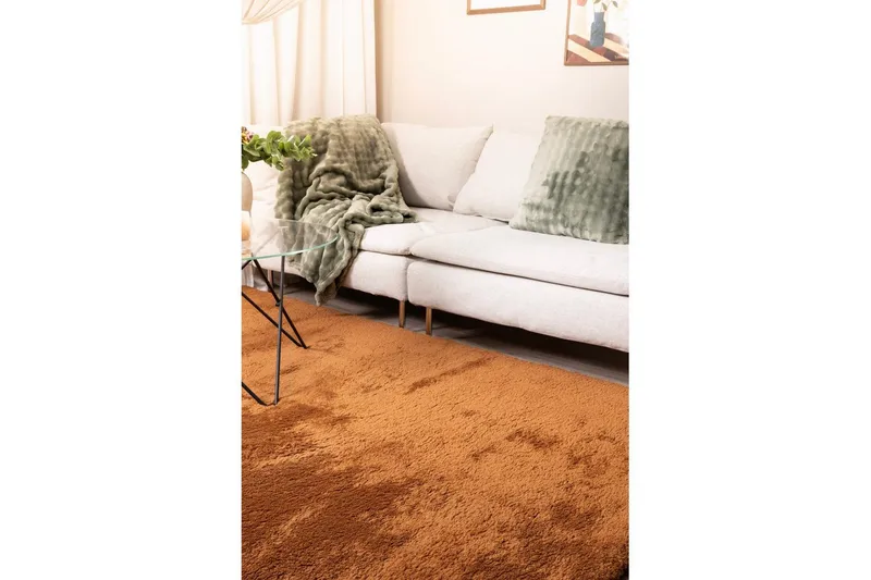 Ryamatta Royal Deluxe - 140x200 cm, Terracotta - Textilier & mattor - Mattor - Modern matta - Ryamattor