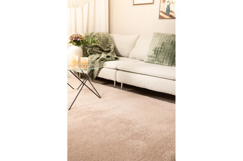 Ryamatta Royal Deluxe - 160x230 cm, Dusty Pink - Textilier & mattor - Mattor - Modern matta - Ryamattor