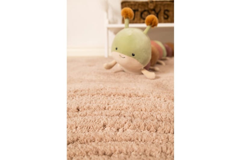 Ryamatta Royal Deluxe Rund - 120x120 cm, Dusty Pink - Textilier & mattor - Mattor - Modern matta - Ryamattor