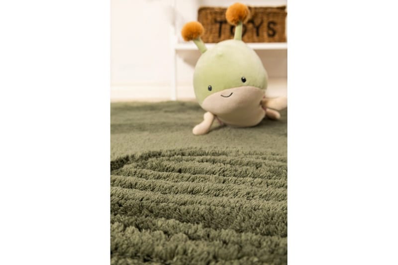 Ryamatta Royal Deluxe Rund - 120x120 cm, Green - Textilier & mattor - Mattor - Modern matta - Ryamattor