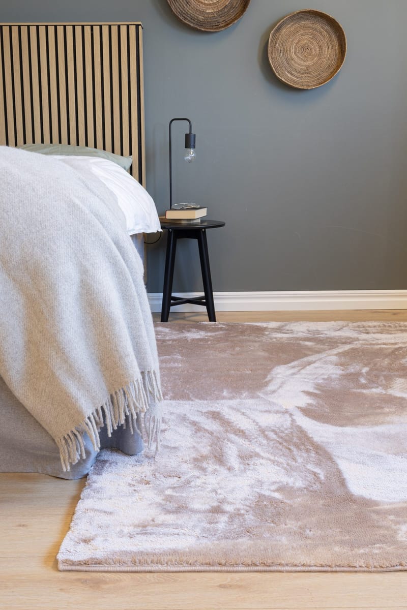 Cozy Ryamatta 110x160 cm Rektangulär - Linne - Textilier & mattor - Mattor - Modern matta - Ryamattor