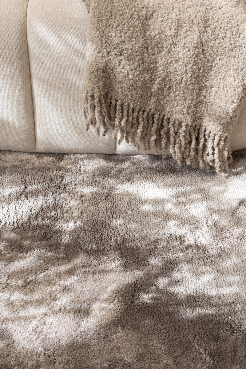 Cozy Ryamatta 120 cm Rund - Grå - Textilier & mattor - Mattor - Modern matta - Ryamattor