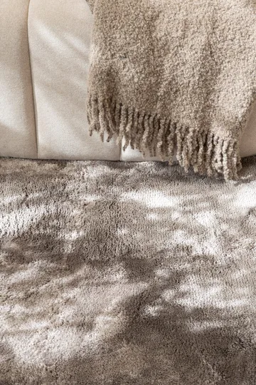 Cozy Ryamatta 120 cm Rund - Grå - Textilier & mattor - Mattor - Modern matta - Ryamattor