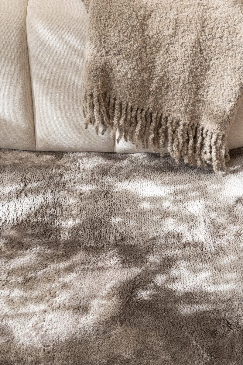 Cozy Ryamatta 120 cm Rund - Grå - Textilier & mattor - Mattor - Modern matta - Ryamattor