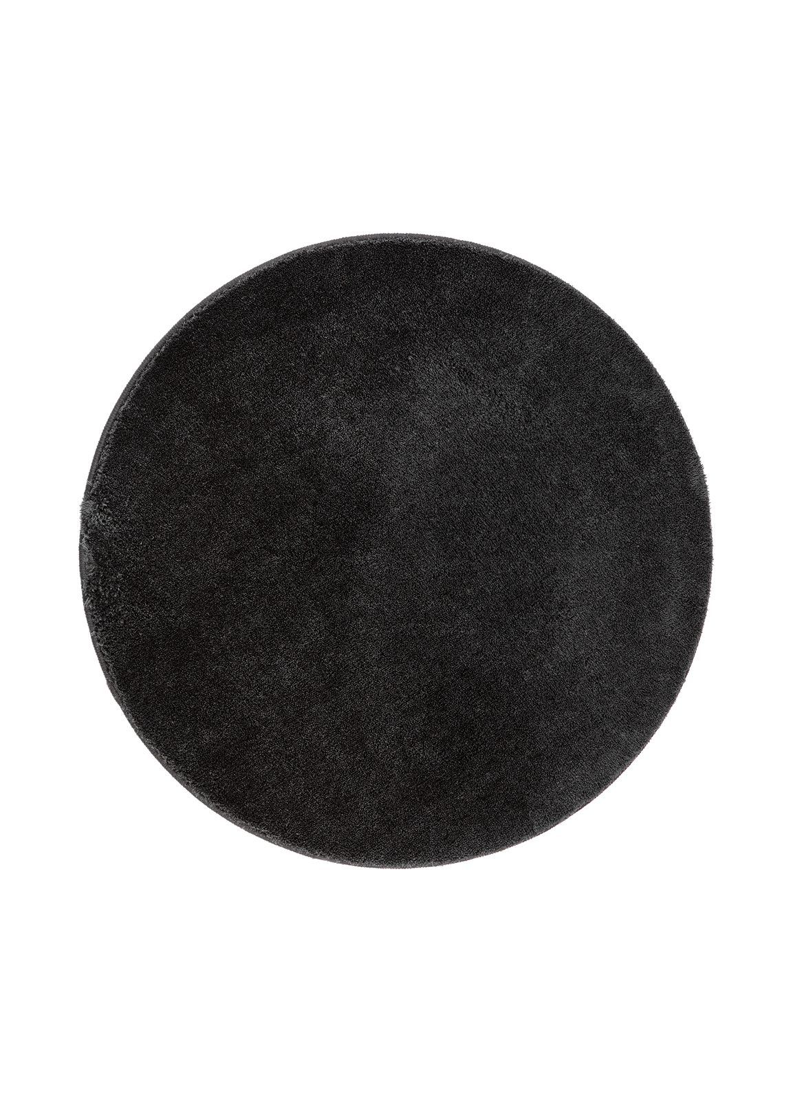 cozy ryamatta 120 cm rund - svart