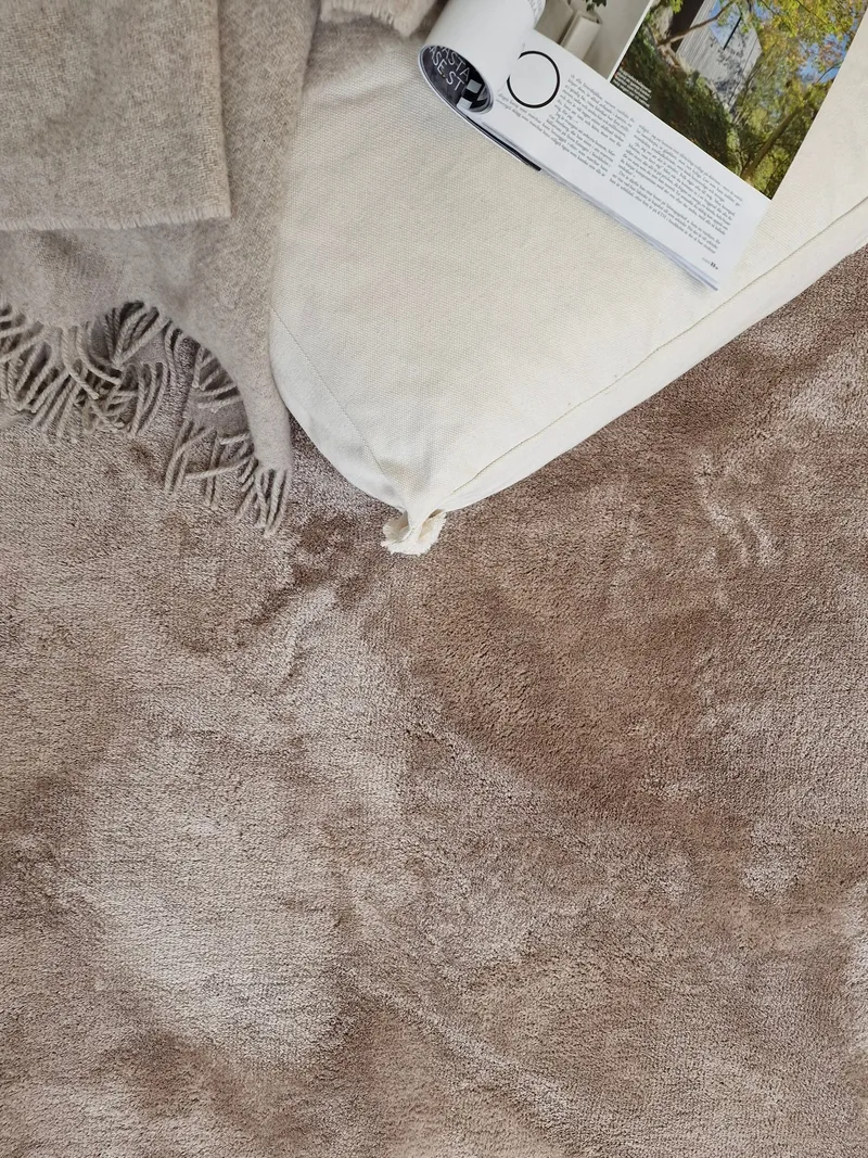 Cozy Ryamatta 133x190 cm Rektangulär - Linne - Textilier & mattor - Mattor - Modern matta - Ryamattor