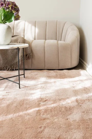 Cozy Ryamatta 133x190 cm Rektangulär - Rosa - Textilier & mattor - Mattor - Modern matta - Ryamattor