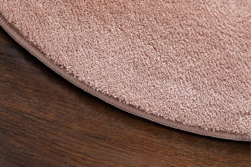 Cozy Ryamatta 160 cm Rund - Rosa - Textilier & mattor - Mattor - Modern matta - Ryamattor