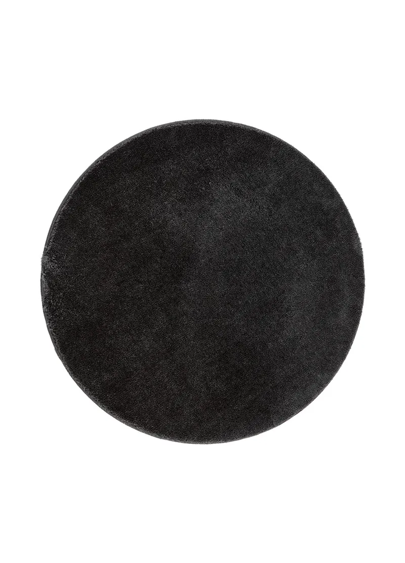 Cozy Ryamatta 160 cm Rund - Svart - Textilier & mattor - Mattor - Modern matta - Ryamattor