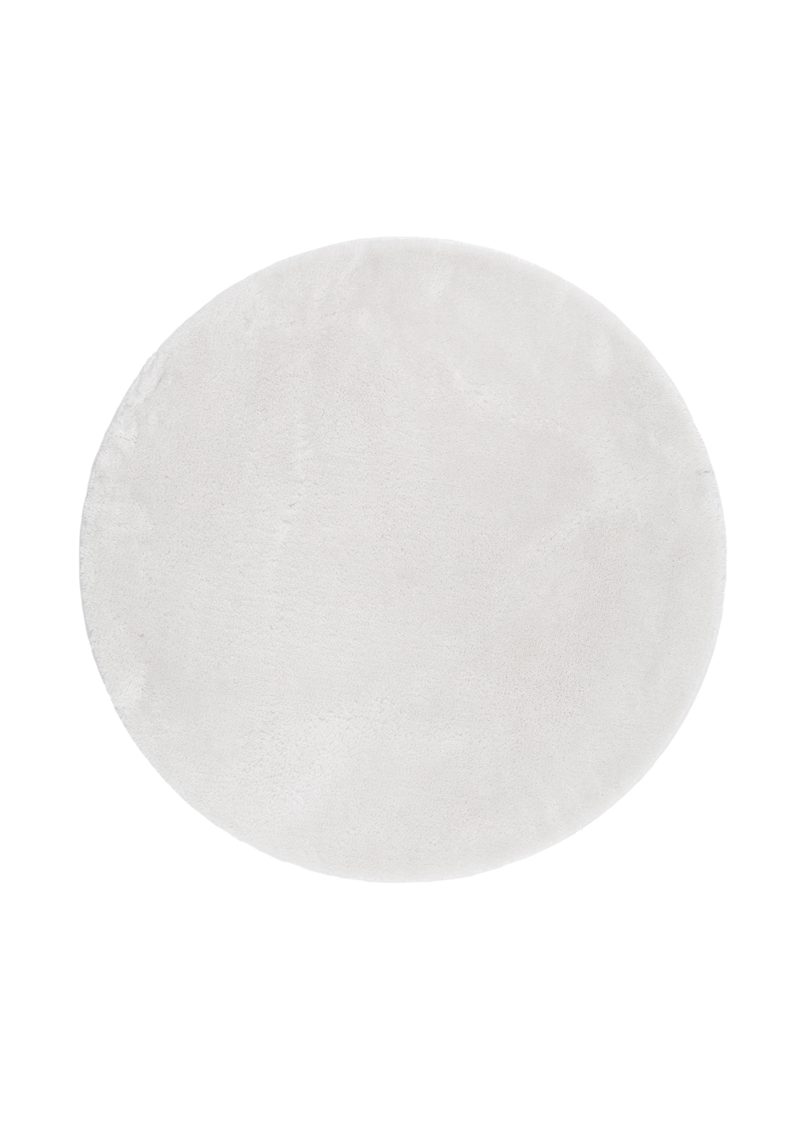 cozy ryamatta 160 cm rund - vit