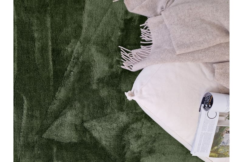 Cozy Ryamatta 160x230 cm Rektangulär - Grön - Textilier & mattor - Mattor - Modern matta - Ryamattor