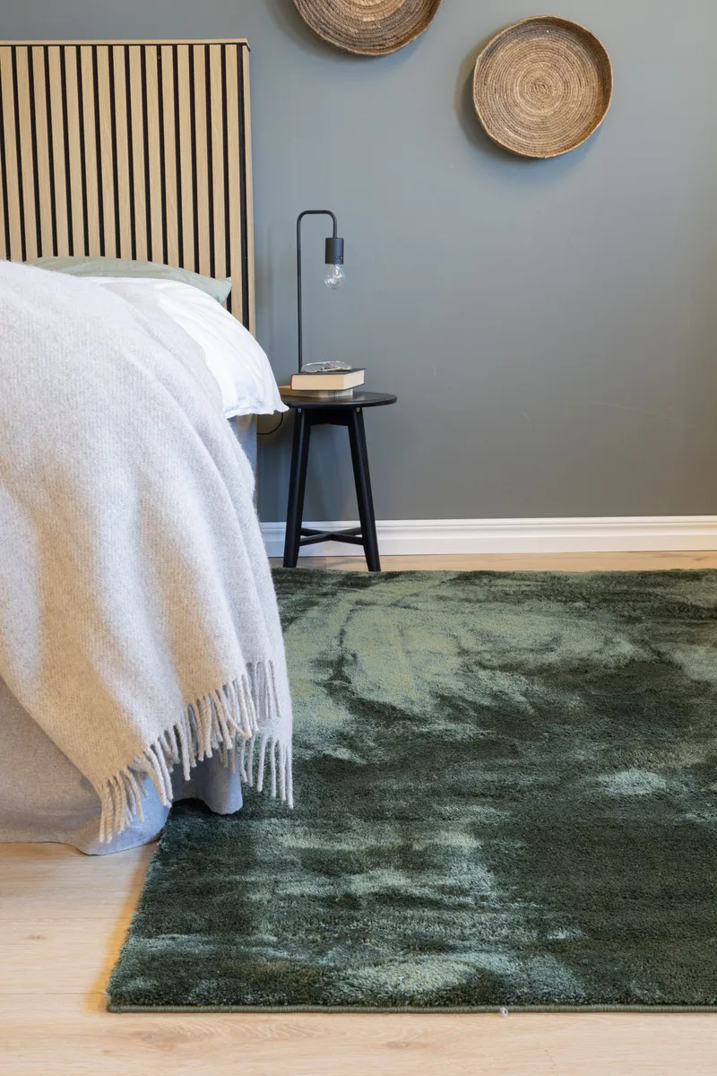 Cozy Ryamatta 160x230 cm Rektangulär - Grön - Textilier & mattor - Mattor - Modern matta - Ryamattor