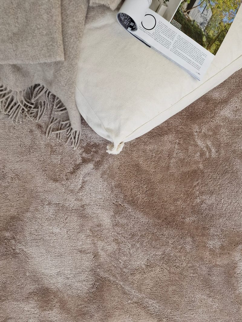 Cozy Ryamatta 160x230 cm Rektangulär - Linne - Textilier & mattor - Mattor - Modern matta - Ryamattor