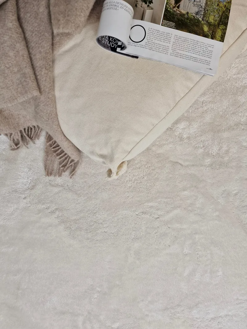 Cozy Ryamatta 160x230 cm Rektangulär - Vit - Textilier & mattor - Mattor - Modern matta - Ryamattor