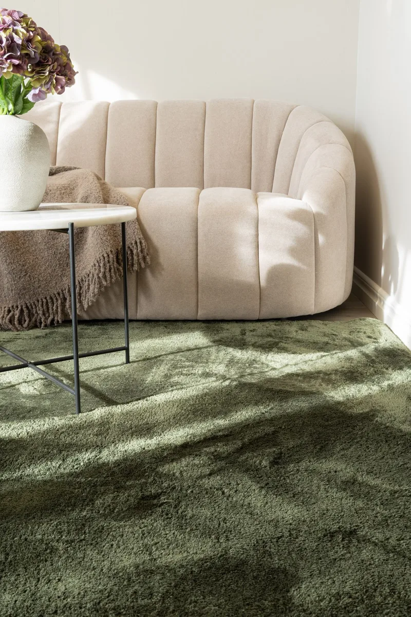 Cozy Ryamatta 200x290 cm Rektangulär - Grön - Textilier & mattor - Mattor - Modern matta - Ryamattor