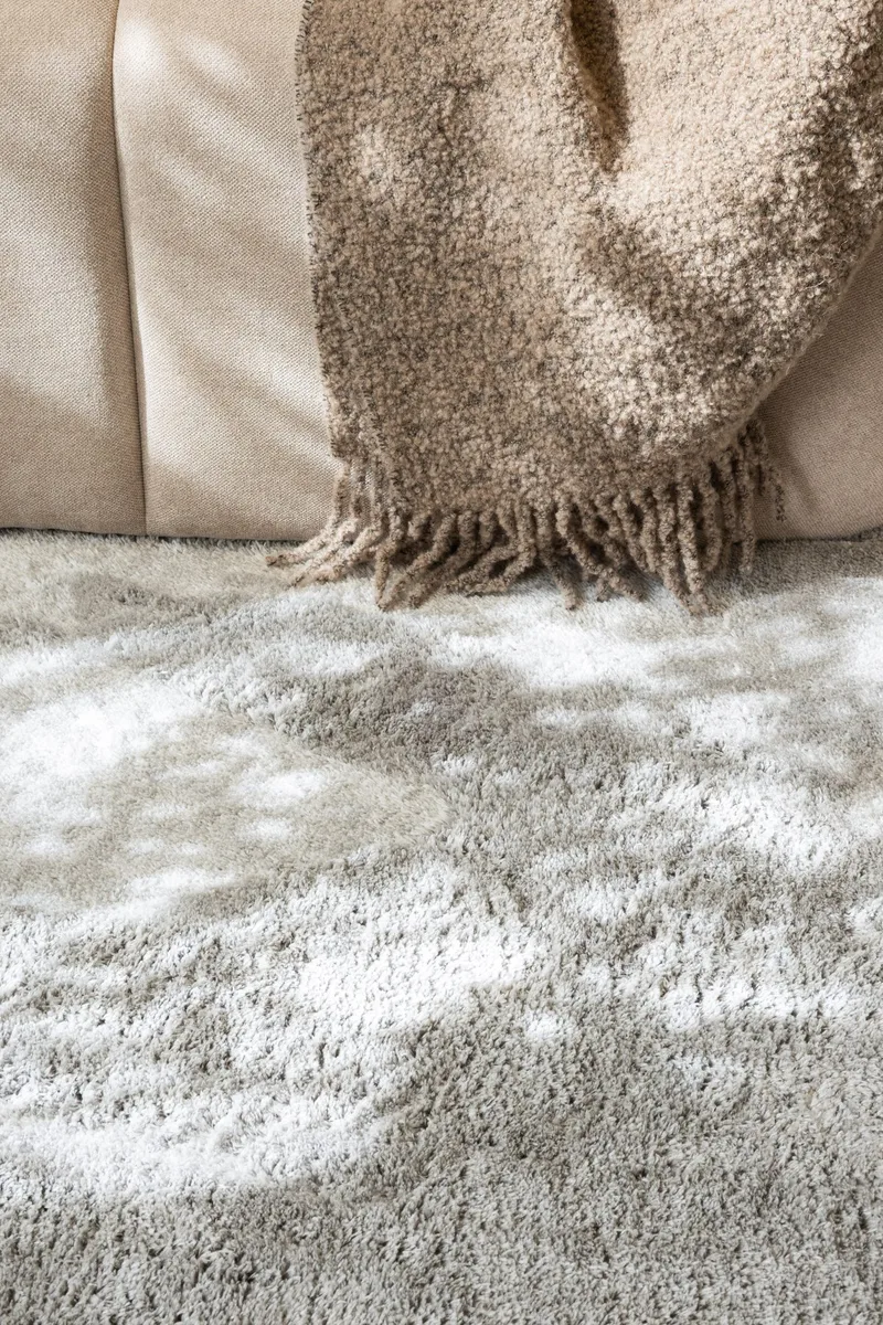 Cozy Ryamatta 200x290 cm Rektangulär - Silver - Textilier & mattor - Mattor - Modern matta - Ryamattor