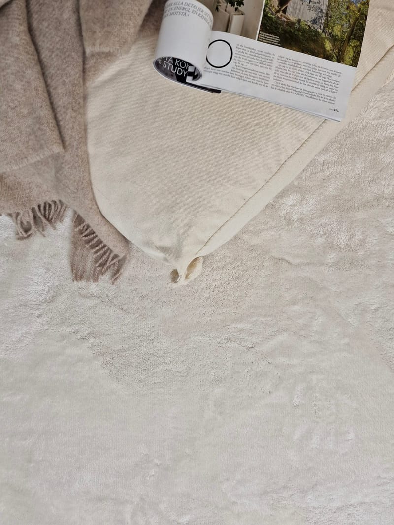 Cozy Ryamatta 200x290 cm Rektangulär - Vit - Textilier & mattor - Mattor - Modern matta - Ryamattor