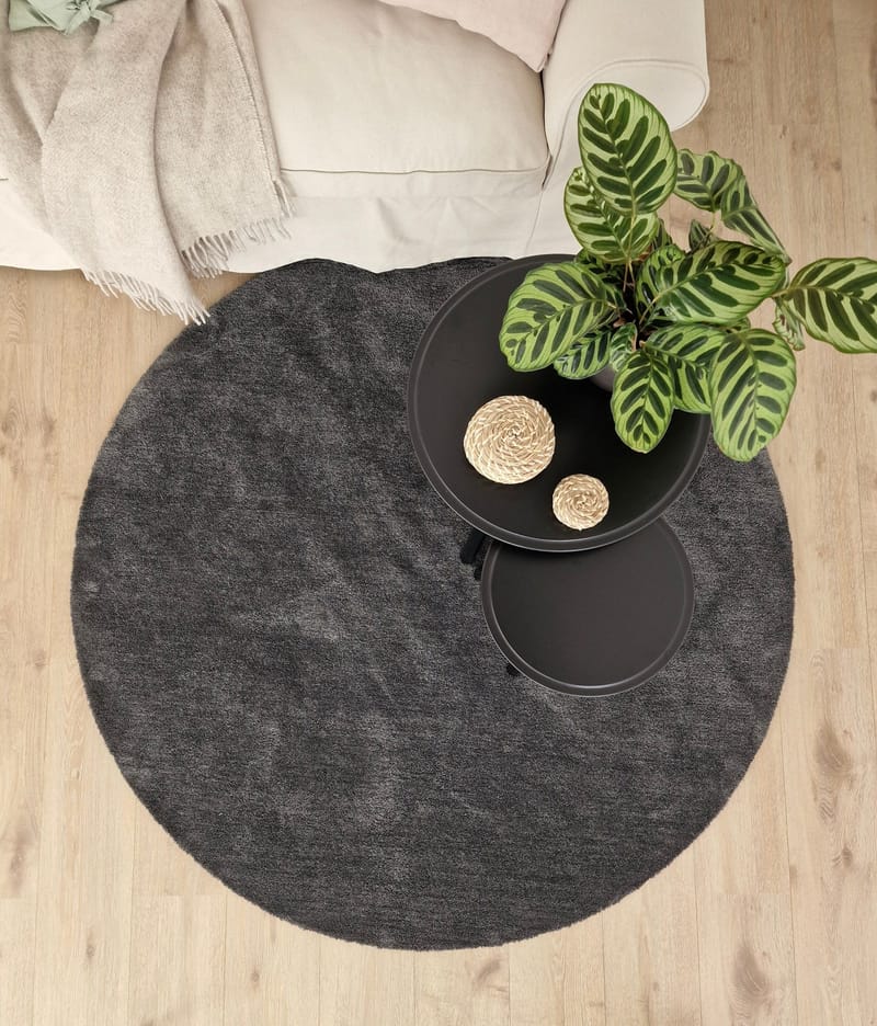 Feel Matta 120 Rund - Grafit - Textilier & mattor - Mattor - Modern matta - Ryamattor