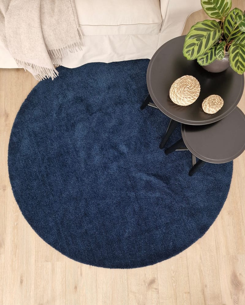 Feel Matta 200 Rund - Blå - Textilier & mattor - Mattor - Modern matta - Ryamattor