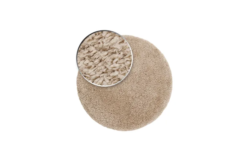 Floki Ryamatta 200 cm Rund - Natur - Textilier & mattor - Mattor - Modern matta - Ryamattor