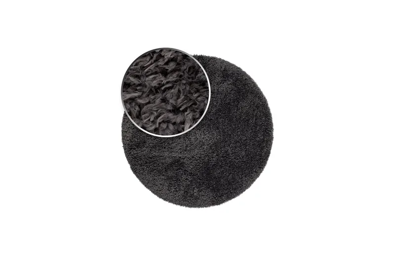 Floki Ryamatta 240 cm Rund - Antracit - Textilier & mattor - Mattor - Modern matta - Ryamattor