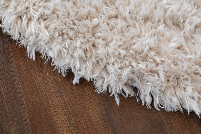 Floki Ryamatta 240 cm Rund - Vit - Textilier & mattor - Mattor - Modern matta - Ryamattor