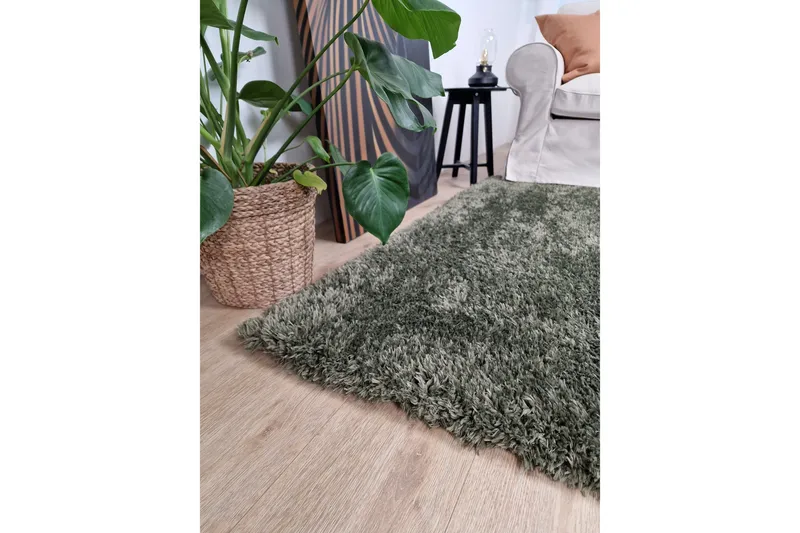 Floki Ryamatta 240x340 cm Rektangulär - Smaragdgrön - Textilier & mattor - Mattor - Modern matta - Ryamattor