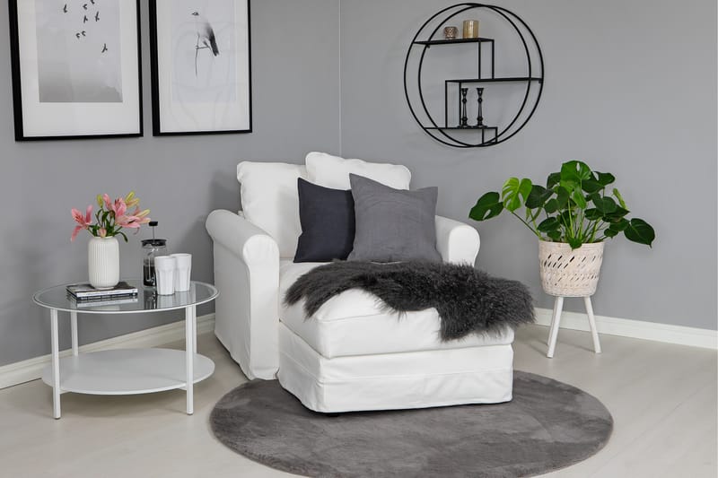 Heaven Ryamatta 200 cm Rund Antracit - Textilier & mattor - Mattor - Modern matta - Ryamattor