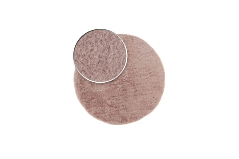 Heaven Ryamatta 80 cm Rund - Rosa - Textilier & mattor - Mattor - Modern matta - Ryamattor