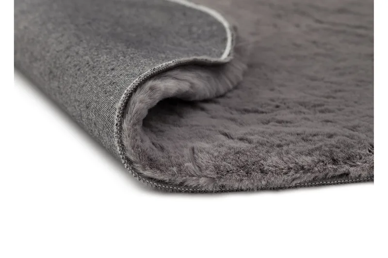 Heaven Ryamatta Antracit rund 120 - Antracit - Textilier & mattor - Mattor - Modern matta - Ryamattor