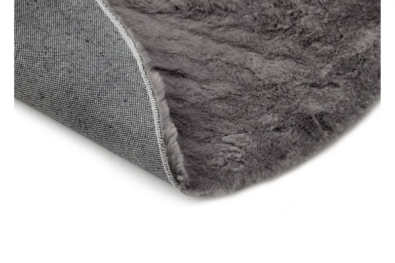Heaven Ryamatta Antracit rund 120 - Antracit - Textilier & mattor - Mattor - Modern matta - Ryamattor