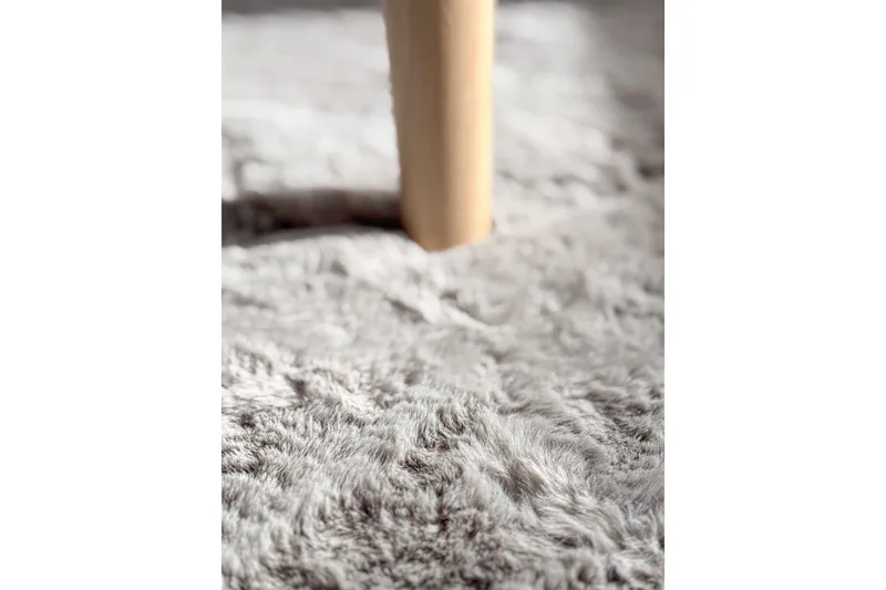 Heaven Ryamatta Grå rund 120 - Grå - Textilier & mattor - Mattor - Modern matta - Ryamattor