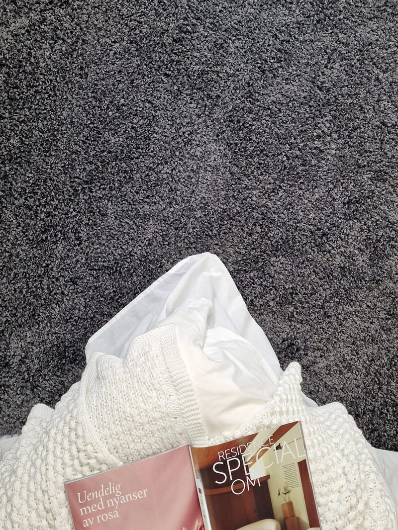 Lounge Ryamatta 160x230 cm Rektangulär - Grafit - Textilier & mattor - Mattor - Modern matta - Ryamattor