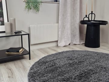 Lounge Ryamatta 200 cm Rund - Grafit - Textilier & mattor - Mattor - Modern matta - Ryamattor