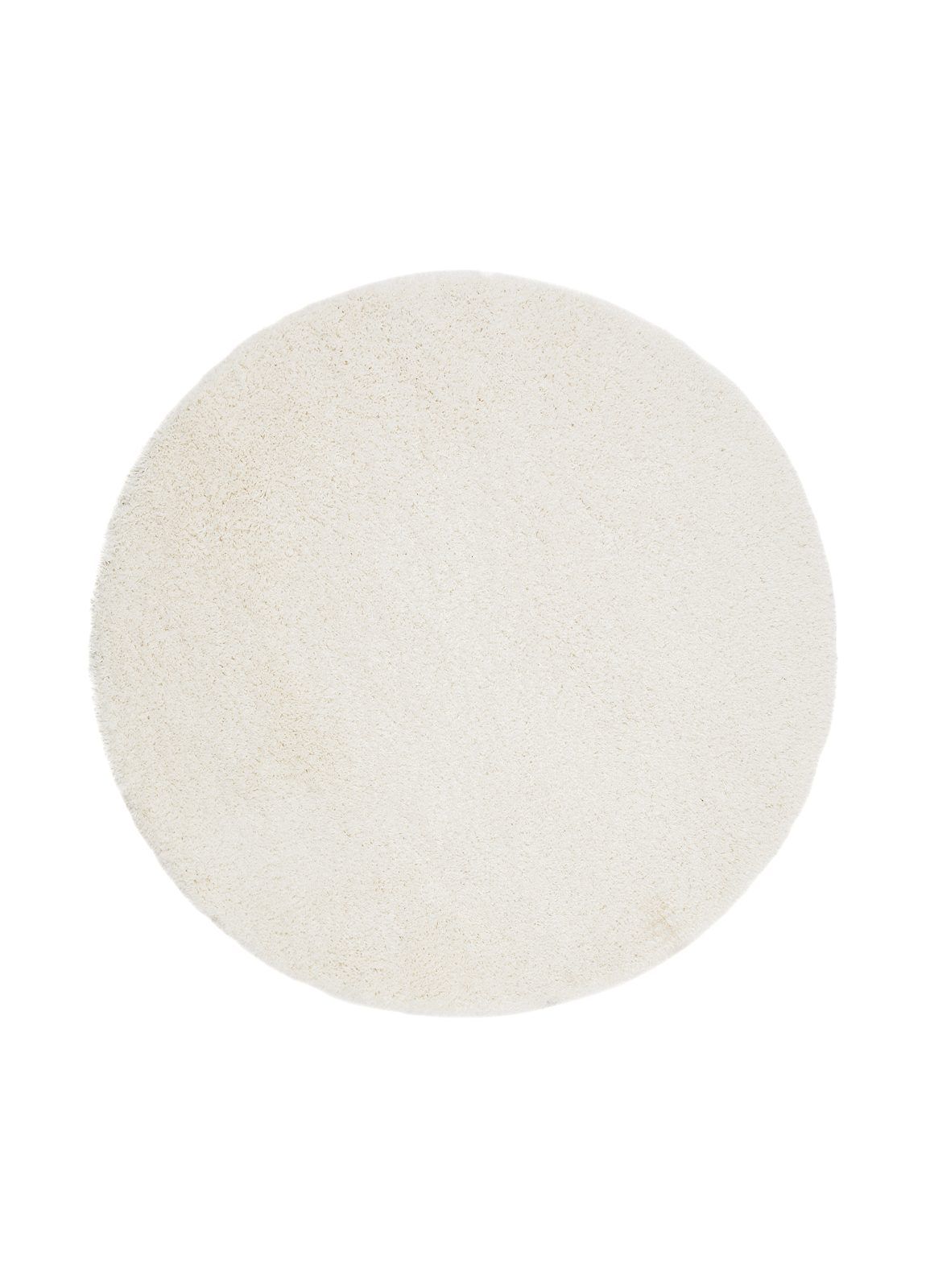 lounge ryamatta 200 cm rund - vit