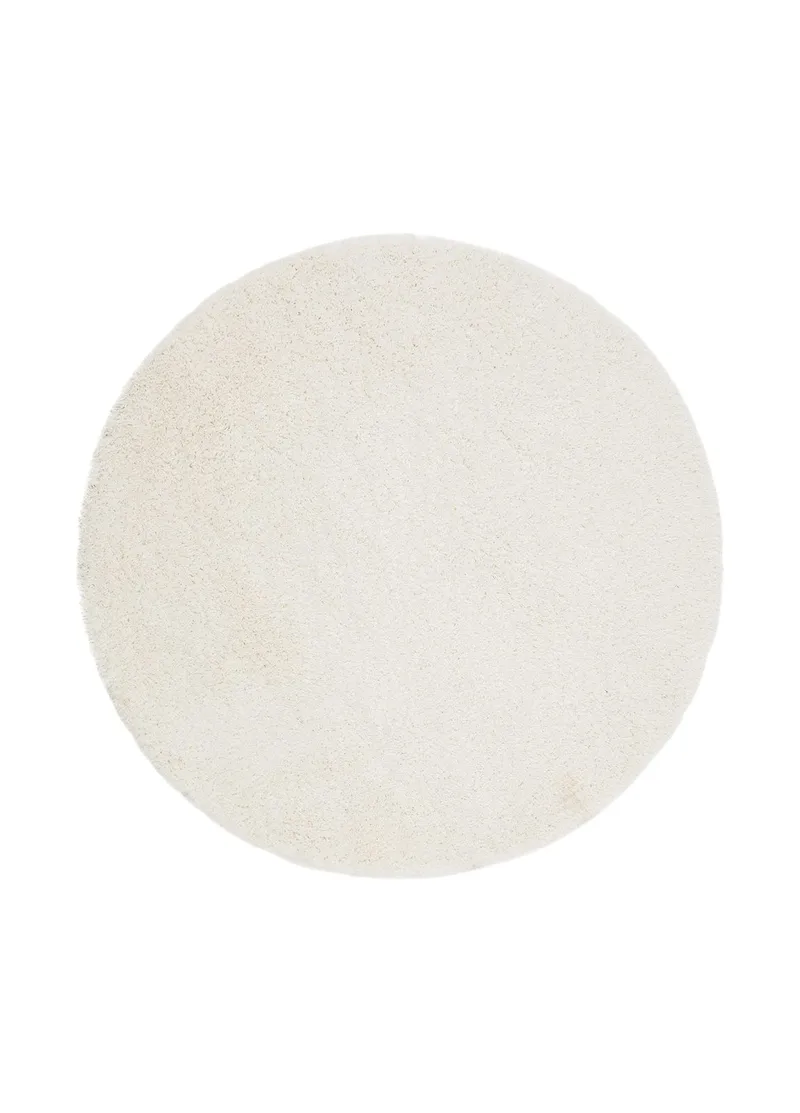 Lounge Ryamatta 240 cm Rund - Vit - Textilier & mattor - Mattor - Modern matta - Ryamattor