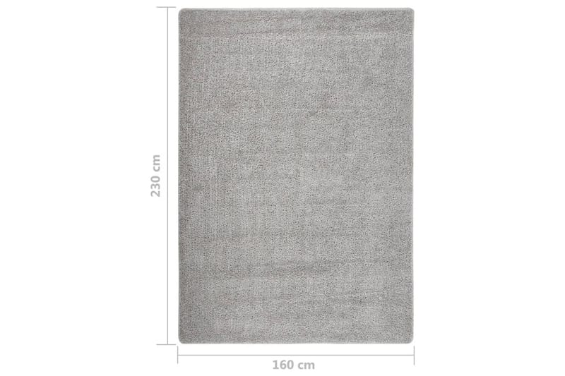 Matta ljusgrå 160x230 cm halkfri - Grå - Ryamattor