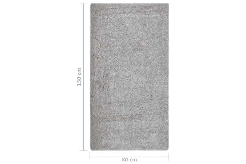 Matta ljusgrå 80x150 cm halkfri - Grå - Textilier & mattor - Mattor - Modern matta - Ryamattor
