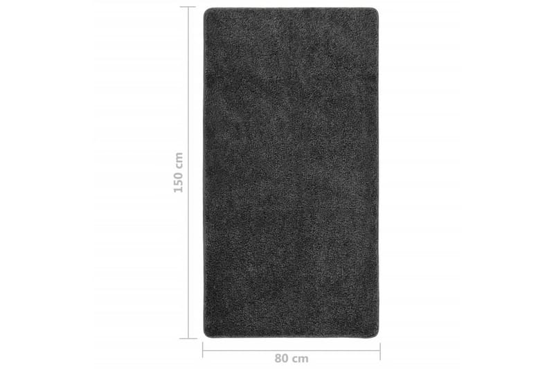 Matta mörkgrå 80x150 cm halkfri - Grå - Ryamattor